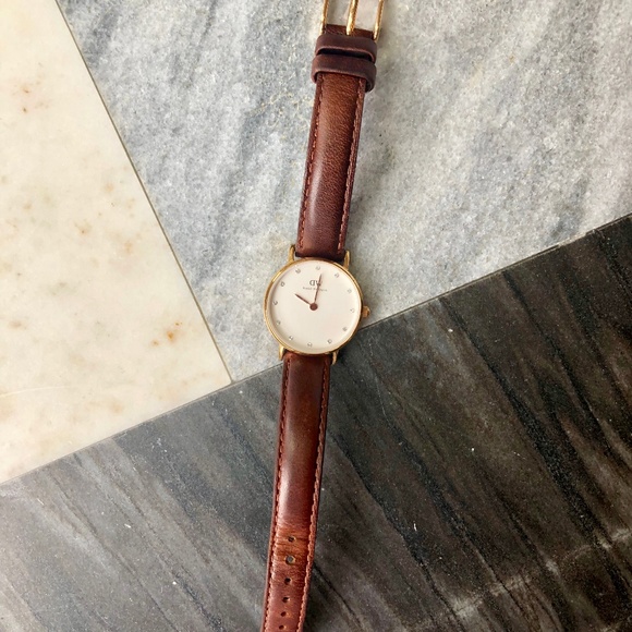Daniel Wellington Women\'s Watch, Brown, Crystals main image 7